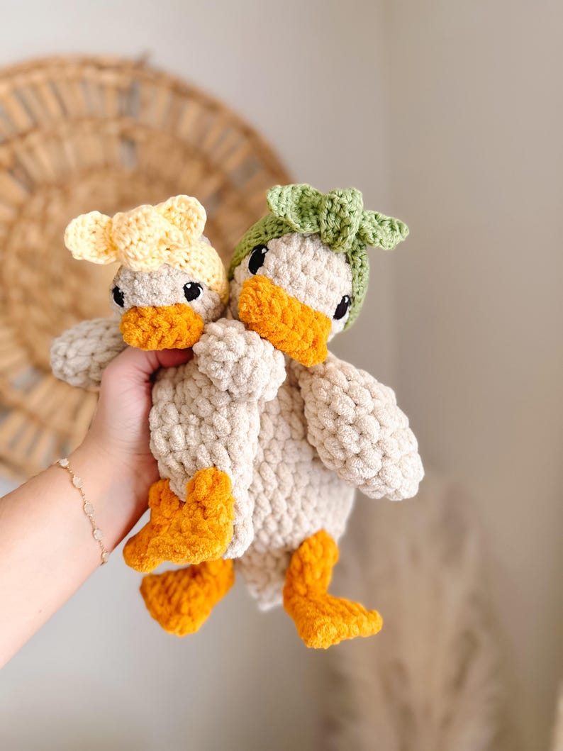 Baby Della Duck Lovey Crochet Pattern: Easy Low Sew Amigurumi (PDF Pattern) image 6