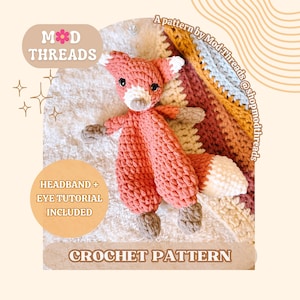 Fern the Fox Crochet Pattern: Low Sew Amigurumi (PDF Pattern)