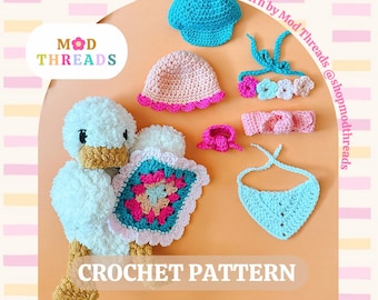 Accessory Bundle Crochet Pattern: Amigurumi Dress Up (PDF Pattern)