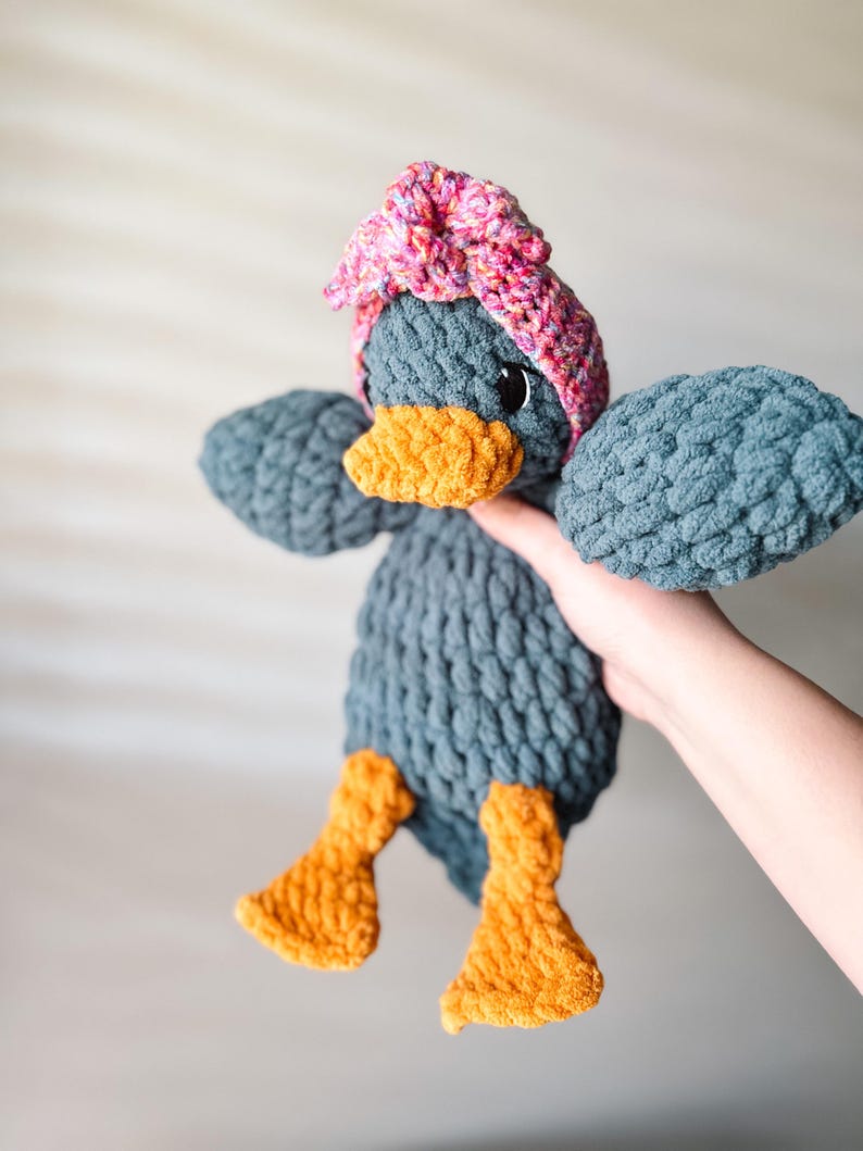 Della Duck Lovey Crochet Pattern: Low Sew Amigurumi (PDF Pattern) image 8