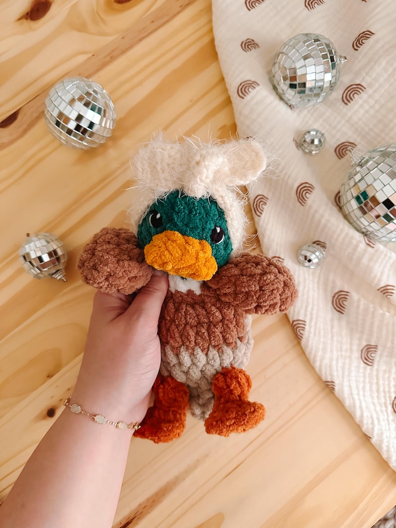 Baby Della Duck Lovey Crochet Pattern: Easy Low Sew Amigurumi (PDF Pattern) image 5