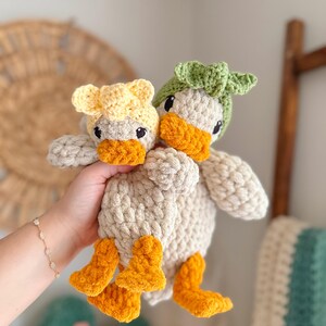 Della Duck Lovey Crochet Pattern: Low Sew Amigurumi (PDF Pattern) image 5