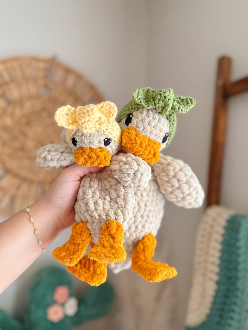 Della Duck Lovey Crochet Pattern: Low Sew Amigurumi (PDF Pattern) image 5