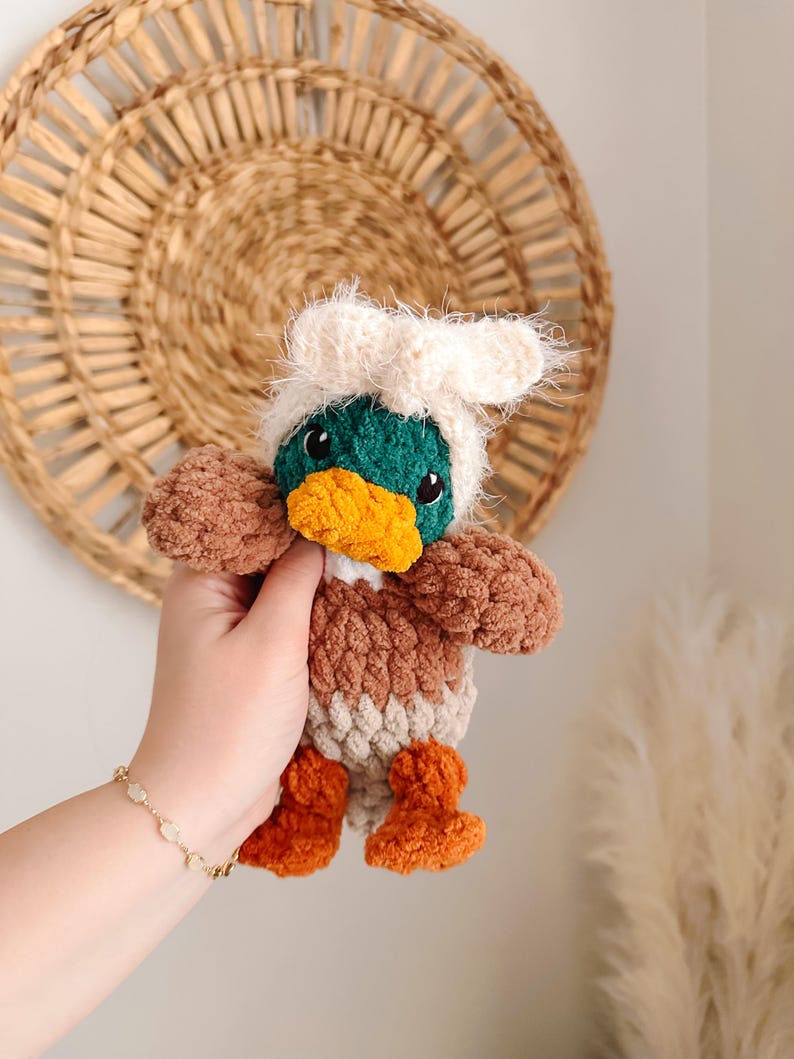 Baby Della Duck Lovey Crochet Pattern: Easy Low Sew Amigurumi (PDF Pattern) image 2