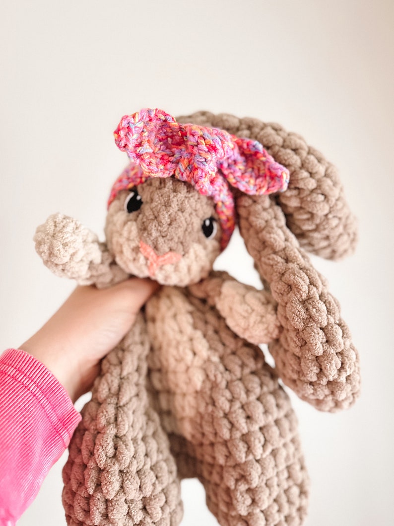 Bonnie the Bunny Crochet PATTERN Bunny Lovey Crochet Pattern Low Sew Crochet Amigurumi Pattern Easter Bunny Cute Crochet Pattern zdjęcie 8