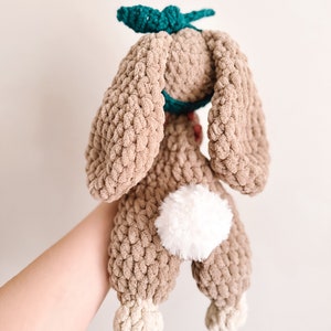Bonnie the Bunny Crochet PATTERN Bunny Lovey Crochet Pattern Low Sew Crochet Amigurumi Pattern Easter Bunny Cute Crochet Pattern image 4