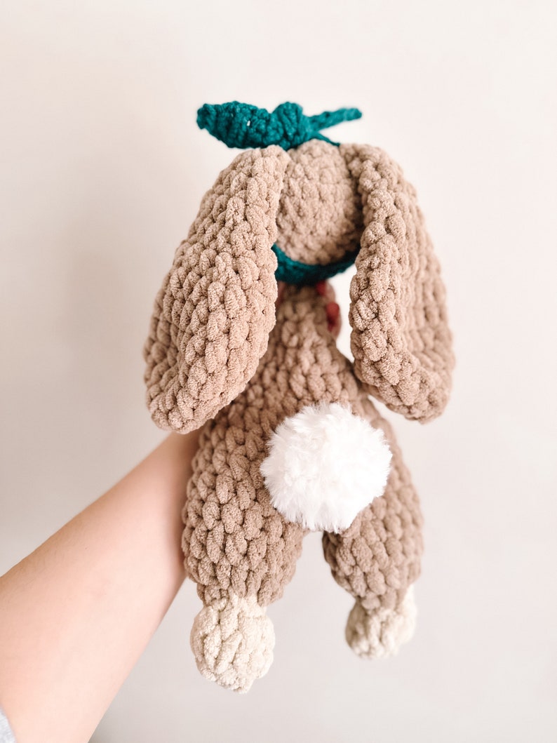 Bonnie the Bunny Crochet PATTERN Bunny Lovey Crochet Pattern Low Sew Crochet Amigurumi Pattern Easter Bunny Cute Crochet Pattern zdjęcie 4