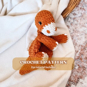 Dani the Dino Crochet PATTERN | Dino Lovey Crochet Pattern | Crochet Amigurumi Pattern | Dino Amigurumi | Cute Crochet Pattern