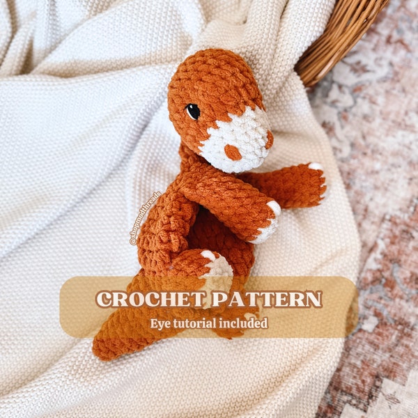 Dani the Dino Crochet PATTERN | Dino Lovey Crochet Pattern | Crochet Amigurumi Pattern | Dino Amigurumi | Cute Crochet Pattern