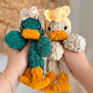 Baby Della Duck Lovey Crochet Pattern: Easy Low Sew Amigurumi (PDF Pattern) image 3