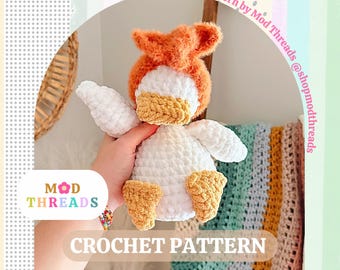 Della Duck Crochet Pattern: Amigurumi Snuggler (PDF Pattern)