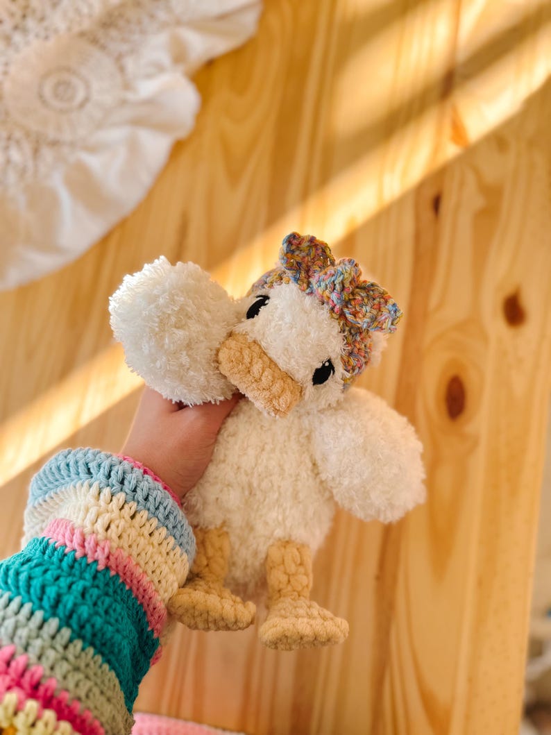 Della Duck Lovey Crochet Pattern: Low Sew Amigurumi (PDF Pattern) image 3