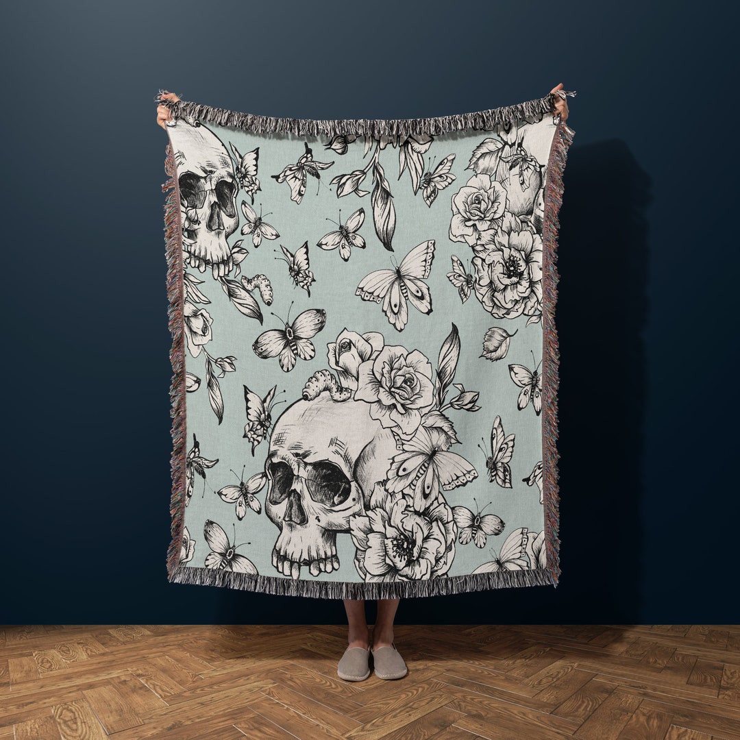 Skull Garden Quilted Blanket NCU0PT1985