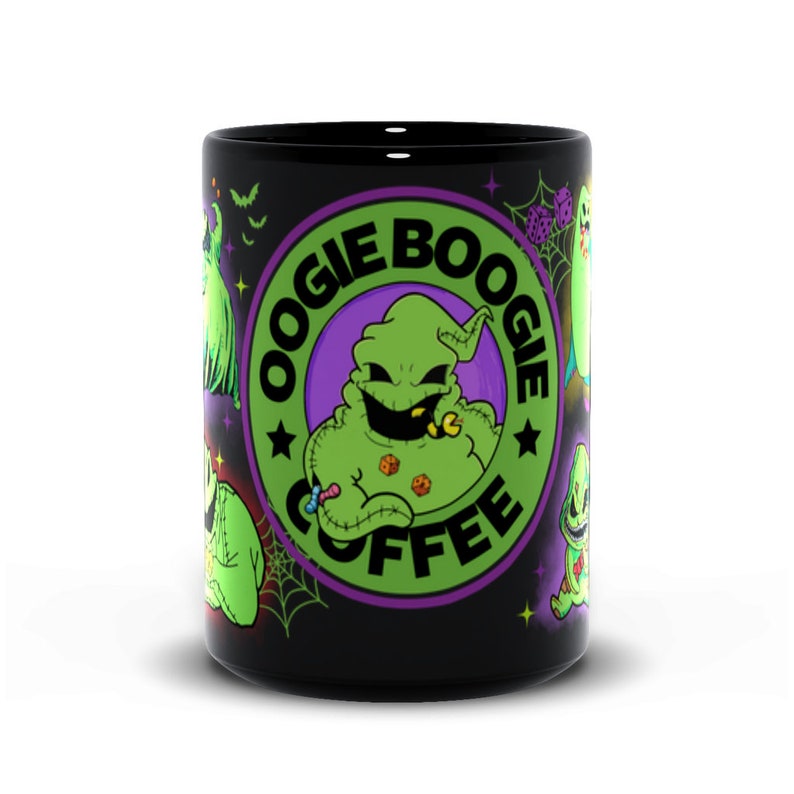 Pesadilla antes de Navidad / Jack Skellington / Taza de café / Taza de cacao caliente / 11oz / 15oz / Tazas negras imagen 6