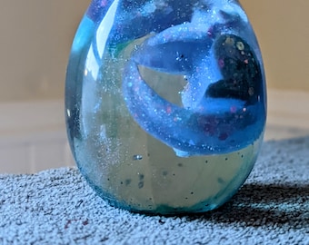 Aurora Dragon egg - DnD Inspired Resin Dragon Egg Figurine