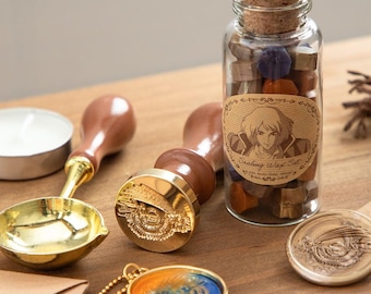 Howl's Moving Castle Sealing Wax Stamp Kit, Stationery Lover Gift