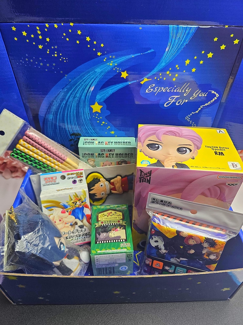 Japanese Mystery Box, Snacks, Stationery, Anime Gift Box - Etsy