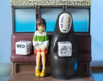 Spirited Away Perpetual Calendar, Chihiro and No-Face, Holiday Gift