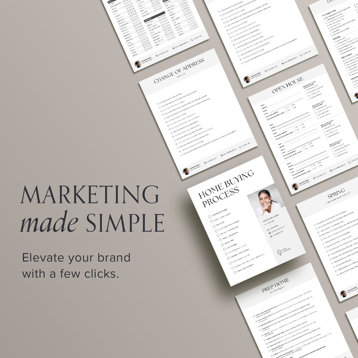 Real Estate Checklists Printable Homebuyer Guide Template Buyer Seller ...