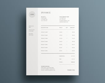 Invoice template, Order form template, Receipt template, Business Invoice, Bakery Invoice, Business template, Contractor Invoice, Invoice