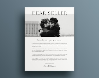 Home Offer Letter, We Love Your Home, Letter to seller, House Offer Letter, Buyer Letter Template, Editable Home Offer Letter, Dear Seller