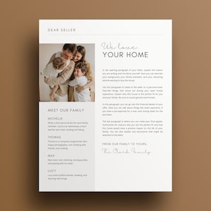 Plantilla de carta de oferta de vivienda, Plantilla de carta al vendedor, Plantilla de bienes raíces, Carta de comprador de vivienda, Plantilla de oferta de vivienda, Plantilla de estimado vendedor