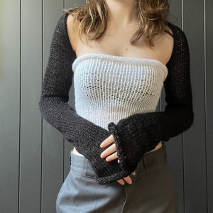 handmade knitted bolero sleeves / knitted shrug
