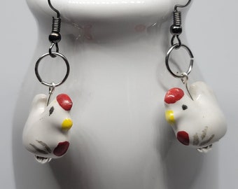 Chicken Earrings