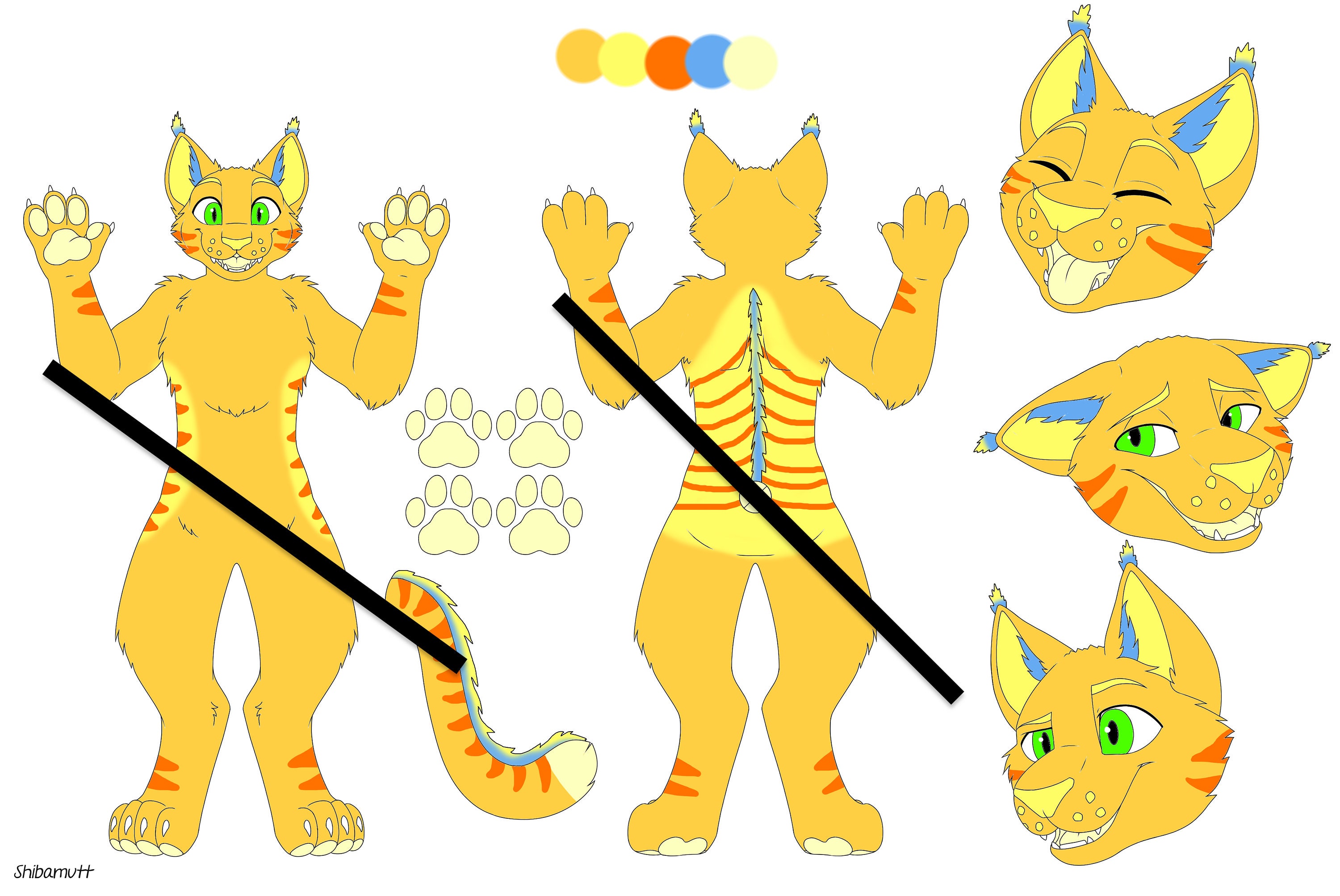 Cat Adopt + Ref Sheet Furry Character Adopt - Etsy