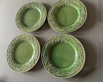 Green Bordallo Butterfly Dishes.  Sold individually.  Green Butterfly Plates.