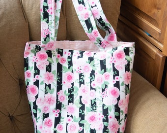 Pretty in Pink Big Tote Teacher Tote Bag Shopping Bag
