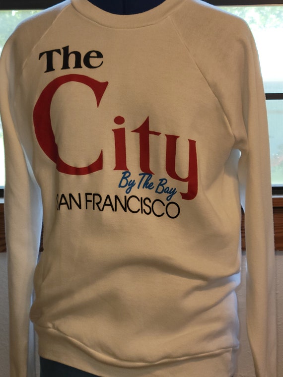 1980s San Francisco white sweatshirt, The City By… - image 4