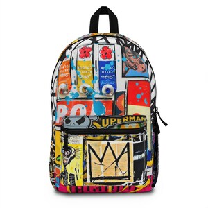 Mochilas infantis (edição limitada) Mochila para estudantes: Bolsas para pernoite / Bolsas escolares feitas à mão | Bolsa de viagem | Mochila Pop Art Moderna