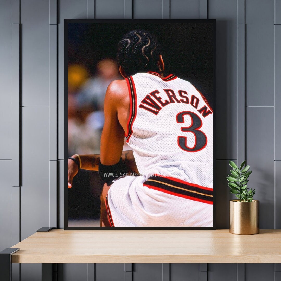 Allen Iverson Jersey Poster for Sale by RatTrapTees
