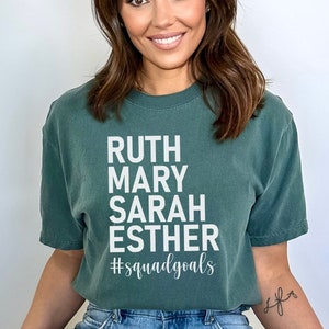 Christian Squad Goals T-Shirt Bible Shirt Holy Trinity Tee Christian Squad Goals T-Shirt Bible Shirt Holy Trinity Tee