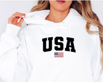 USA Hoodie, United States Hoodie, 4th of July Hoodie, Patriotic Shirt, USA Shirt, American Flag Hoodie, Stars and Stripes Hoodie, USA Pride