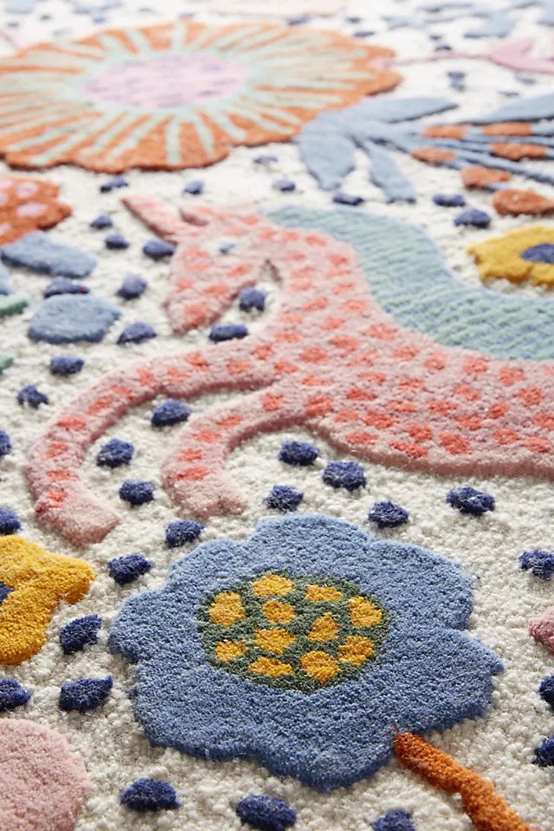 Hand Tufted Tufted Eden Rug Woolen Area Rug 8X10 Multi Color Etsy