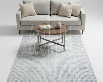 Capitola Hand-Tufted Wool Area Rug, Modern Design