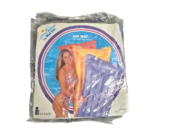 Vintage Wet Set 1994 72x27 Blue Air Mat New Old Stock In Package