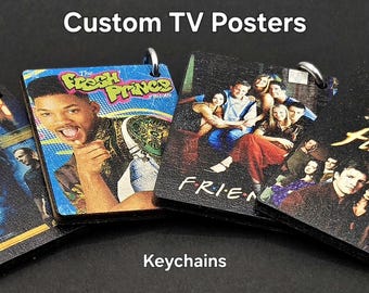 TV Show Keychain | Custom Series Poster | Personalized TV Fan Gift