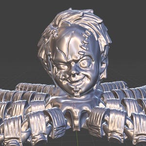 Chucky STL File | 3D Print Ready Horror Doll Model | Creepy Collectible Design