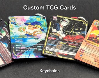 Custom Mini Card Keychain | Personalized Art Card | Unique Keepsake Gift