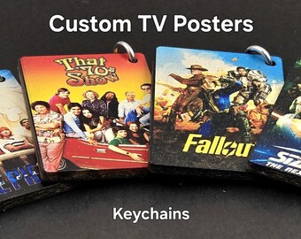 TV Poster Keychain | Custom Show Artwork | Television Collector Gift