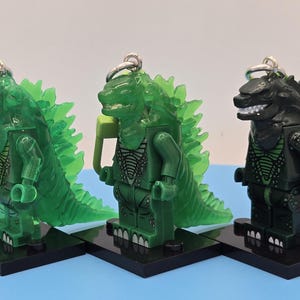 Godzilla Mini Figure Keychain | Kaiju Keyring | Monster Fan Gift