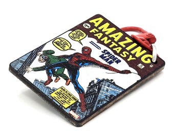 Custom Comic Cover Keychain | Wood Accessory (1.5" x 1")