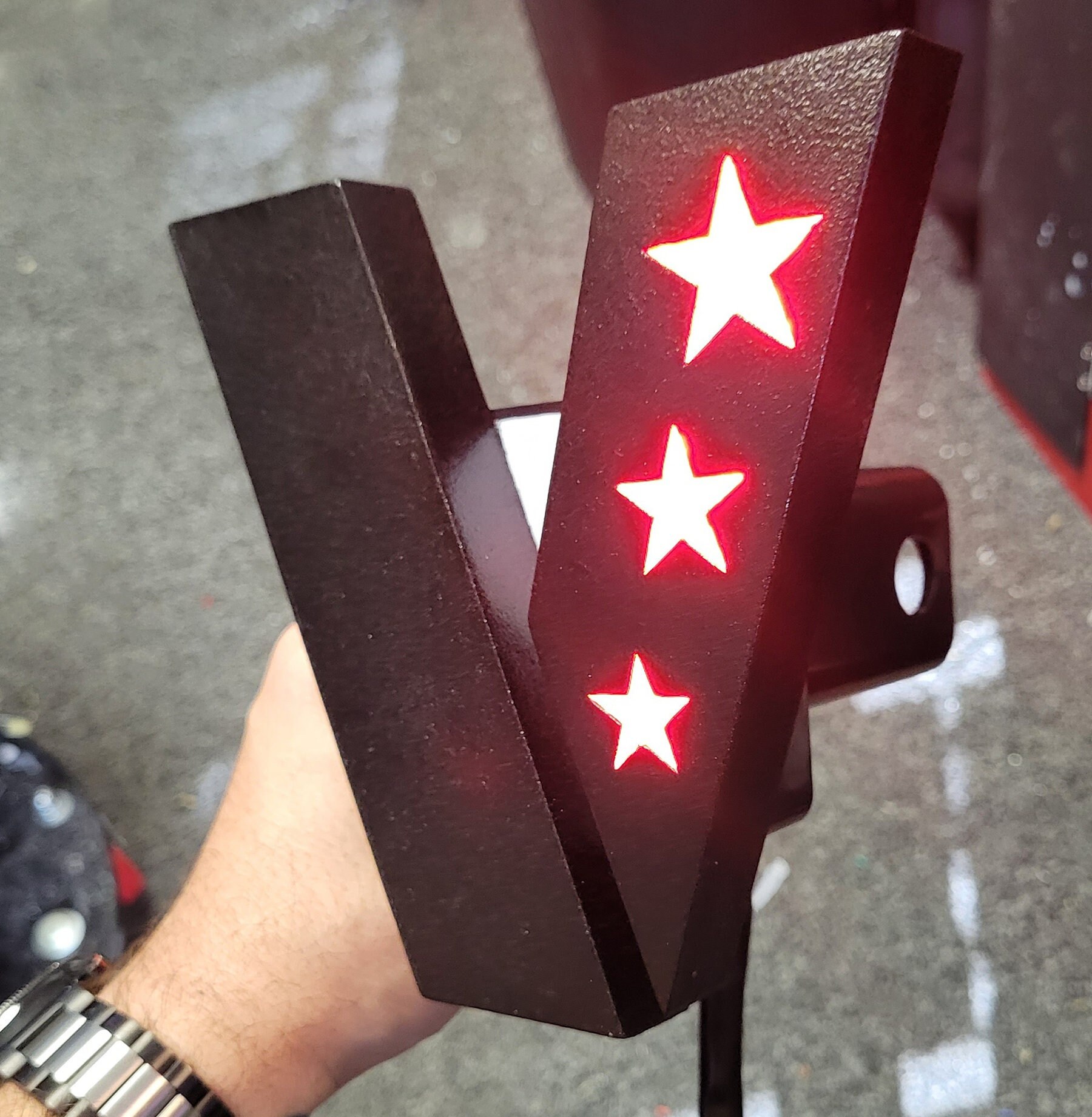 Custom Trailer Hitch Cover With Brake Lights Etsy