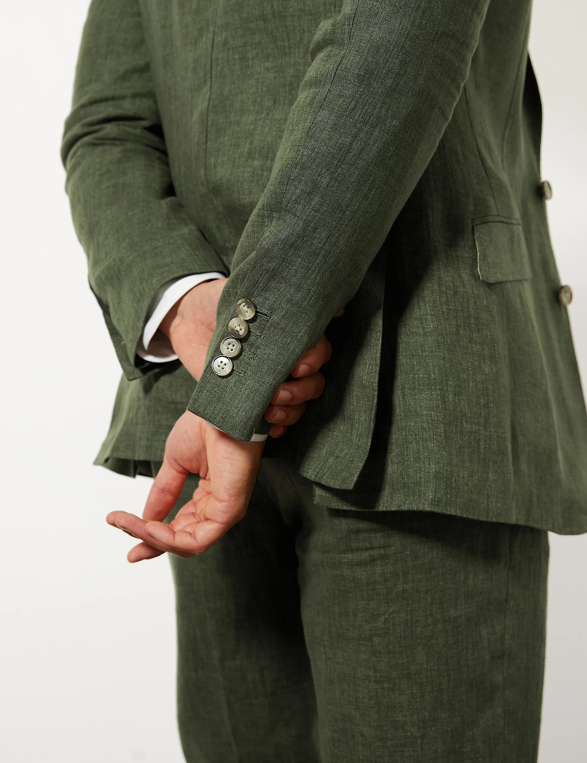Mens Green Linen Suit Slim Fit 2 Piece Suit Linen Suits for Etsy UK