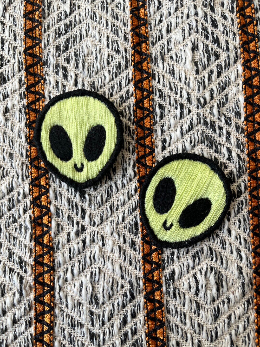 Handmade Iron-on Alien Patch - Etsy