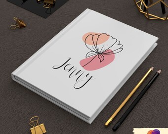 Personalized Floral Notebook | Gift | Travel Journal | Gift For Women | Gratitude Journal | Hard Cover Notebook | Spiral Bound Journal