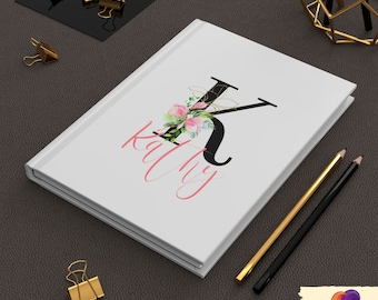 Personalized Floral Notebook | Gift | Travel Journal | Gift For Women | Gratitude Journal | Hard Cover Notebook | Spiral Bound Journal